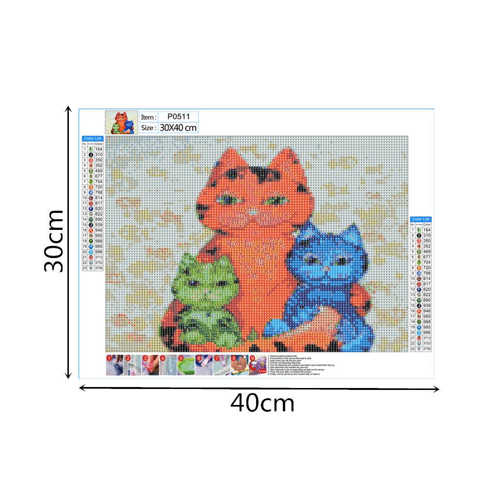 Cat | Full Round Diamond Painting Kits