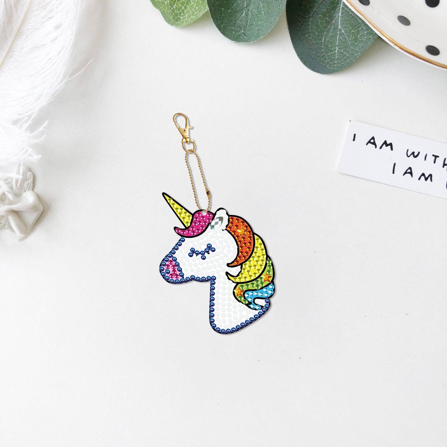 DIY keychain | Unicorn | Double-sided | Five Piece Set