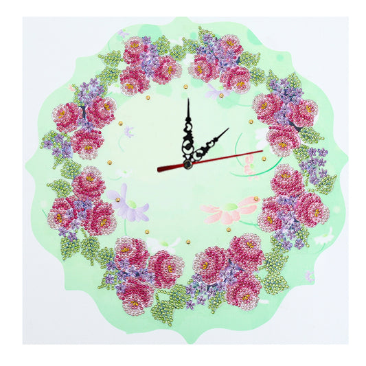 Flower Clock | Special Shaped Diamond Painting Kits