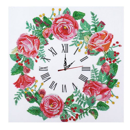 Rose clock | Special Shaped Diamond Painting Kits