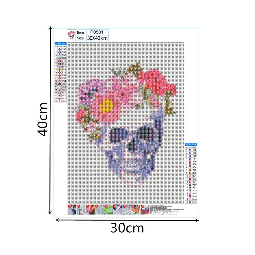 Skull | Full Round Diamond Painting Kits