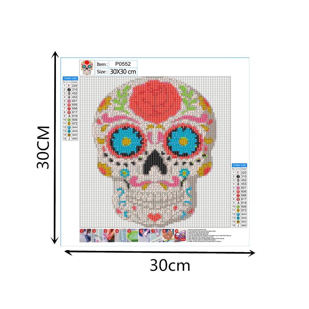 Skull | Full Round Diamond Painting Kits