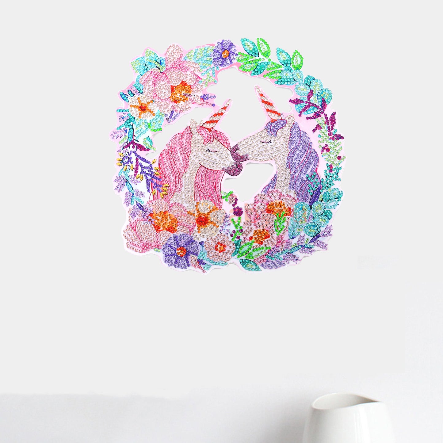 DIY Diamond Painting Wreath - Unicorn