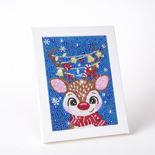 Children's Series-Elk Crystal Diamond Painting-（Frameless）