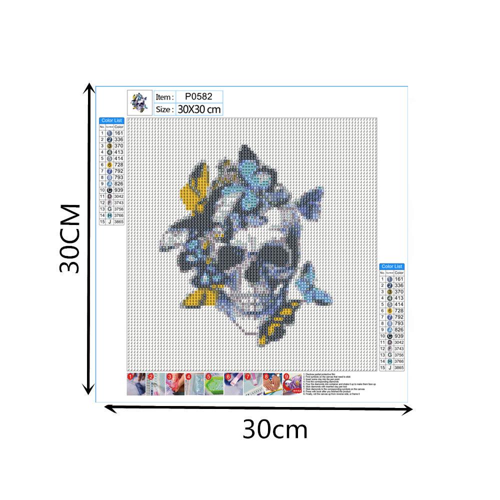 Skull | Full Round Diamond Painting Kits