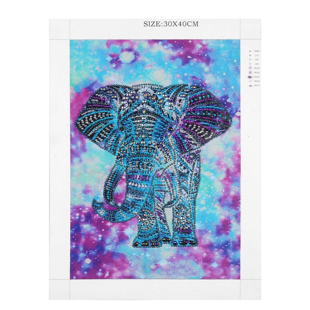 Elephant  | Crystal Rhinestone  | Full Round Diamond Painting Kits