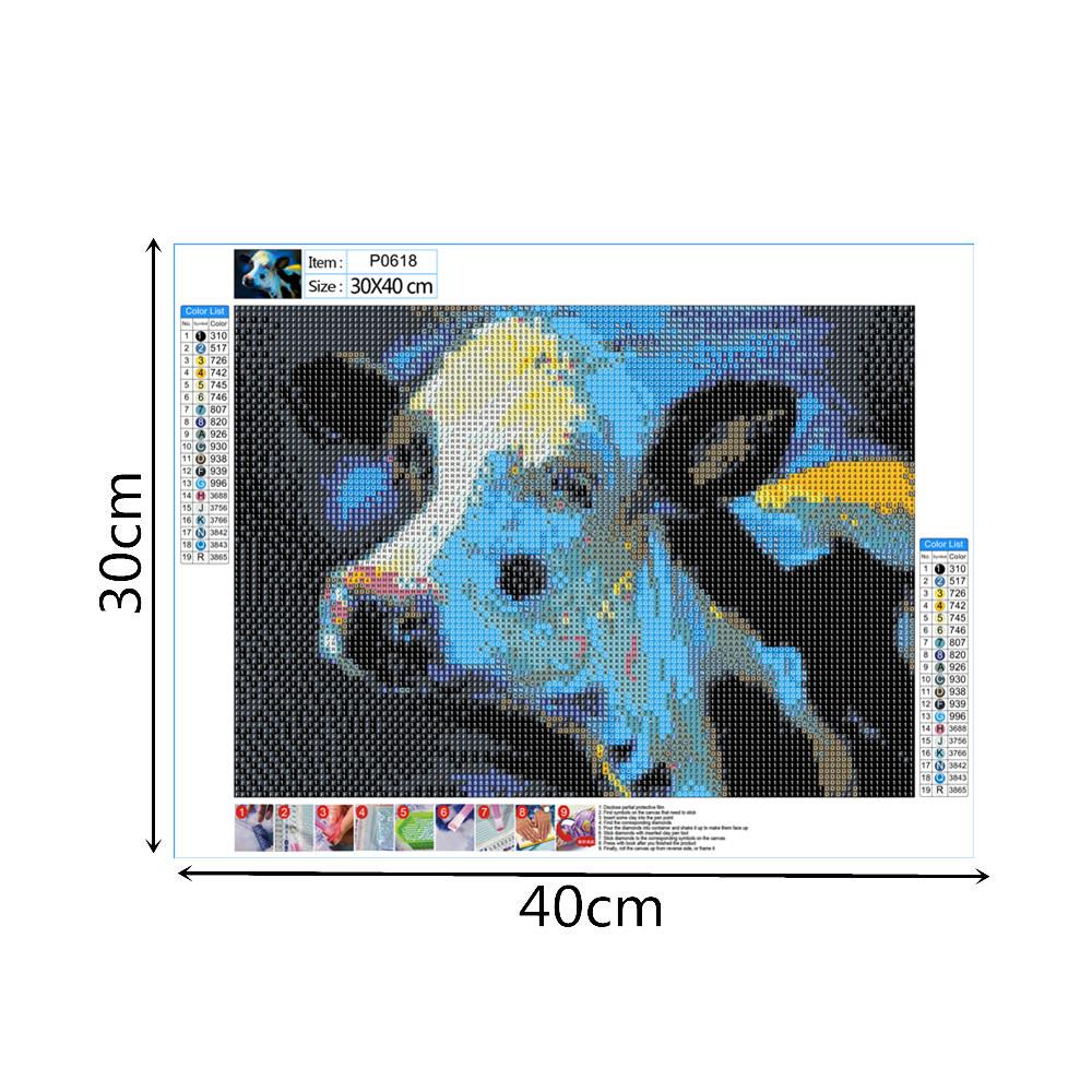 Cattle | Full Round Diamond Painting Kitscock