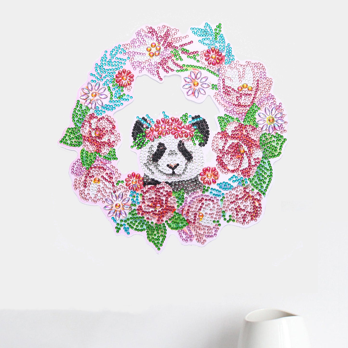 DIY Diamond Painting Kranz - Panda