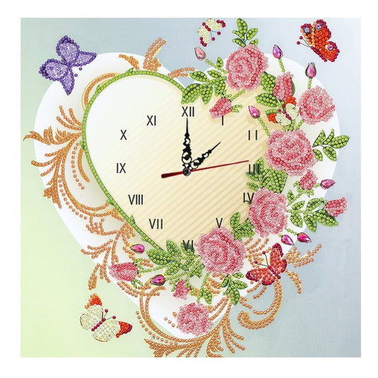 Flower Clock | Special Shaped Diamond Painting Kits