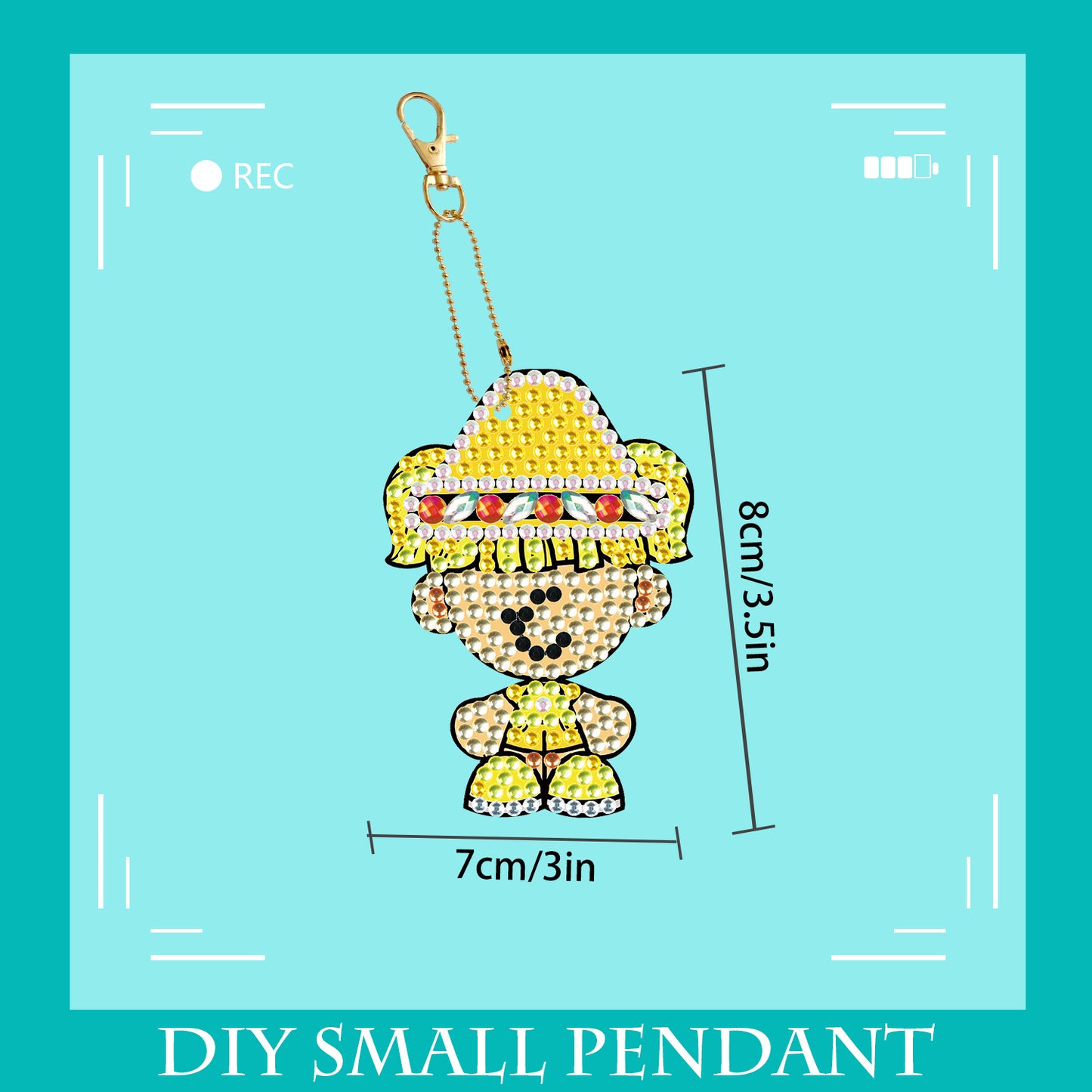 DIY keychain | Children | Double-sided | Five Piece Set