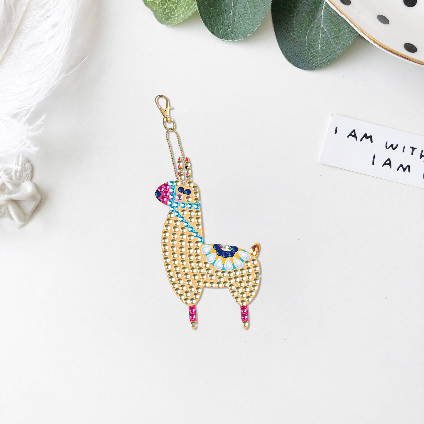 DIY keychain | Horse | Double-sided | Five Piece Set