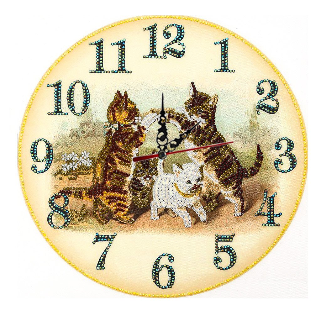 Cat Clock | Special Shaped Diamond Painting Kits