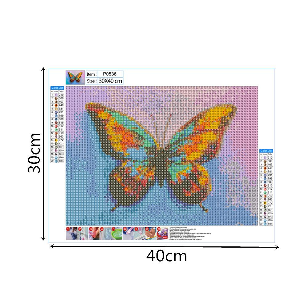 Schmetterling | Vollständige runde Diamant-Malkits