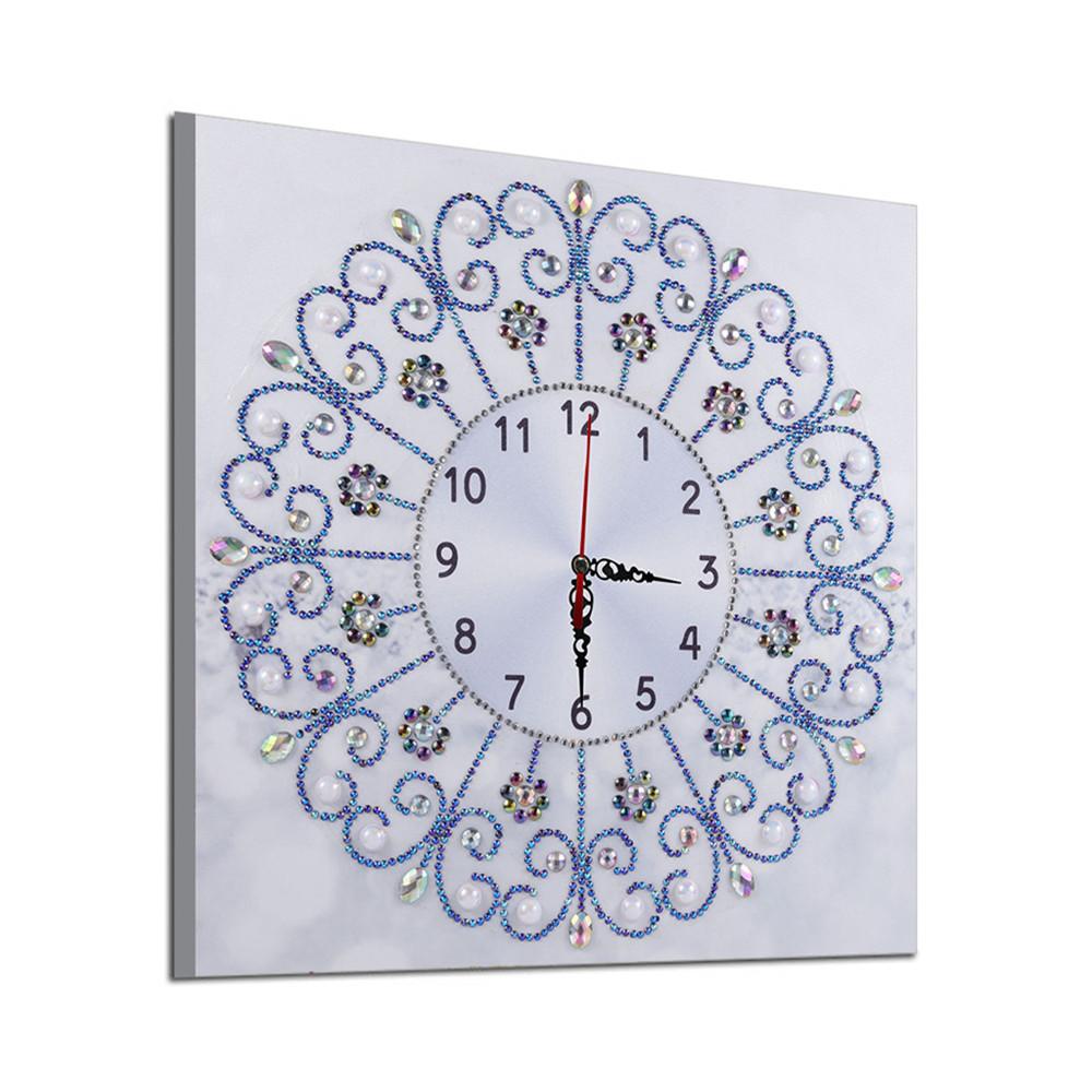 flower clock | Crystal Rhinestone  | Full Round Diamond Painting Kits