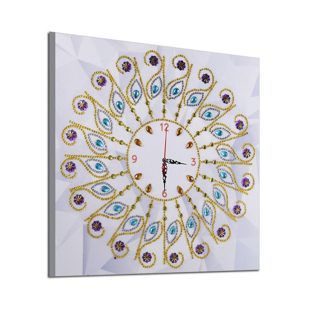 flower clock | Crystal Rhinestone  | Full Round Diamond Painting Kits