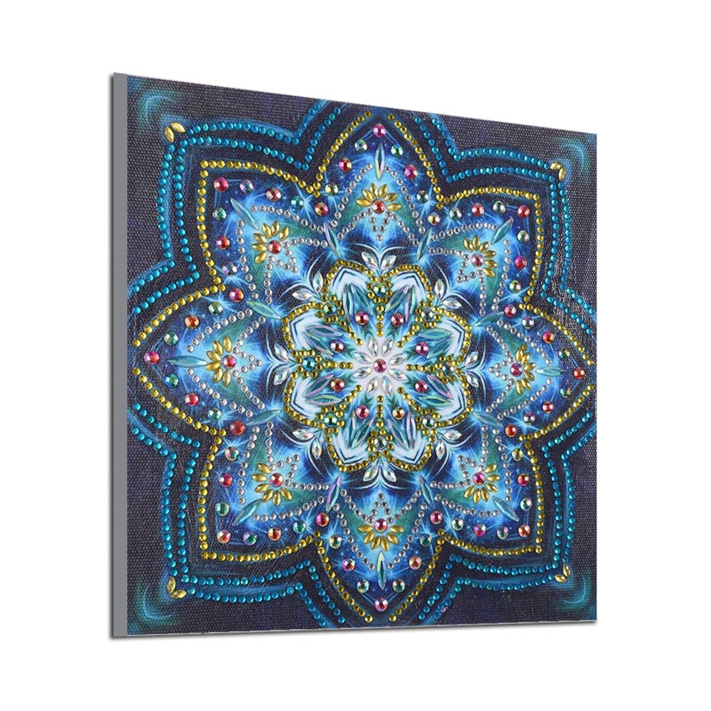 Mandala-Blume | Speziell geformte Diamant-Malkits