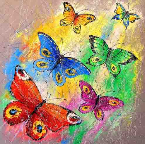 Schmetterling | Vollständige runde/quadratische Diamond Painting Kits 