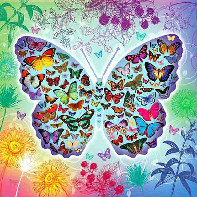 Schmetterling | Vollständige runde/quadratische Diamond Painting Kits 