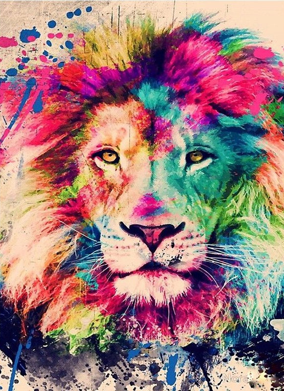 Lion | Full Round Diamond Painting Kits