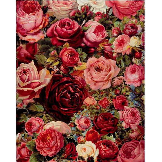 rose | Kits complets de peinture diamant rond/carré (40x60cm)