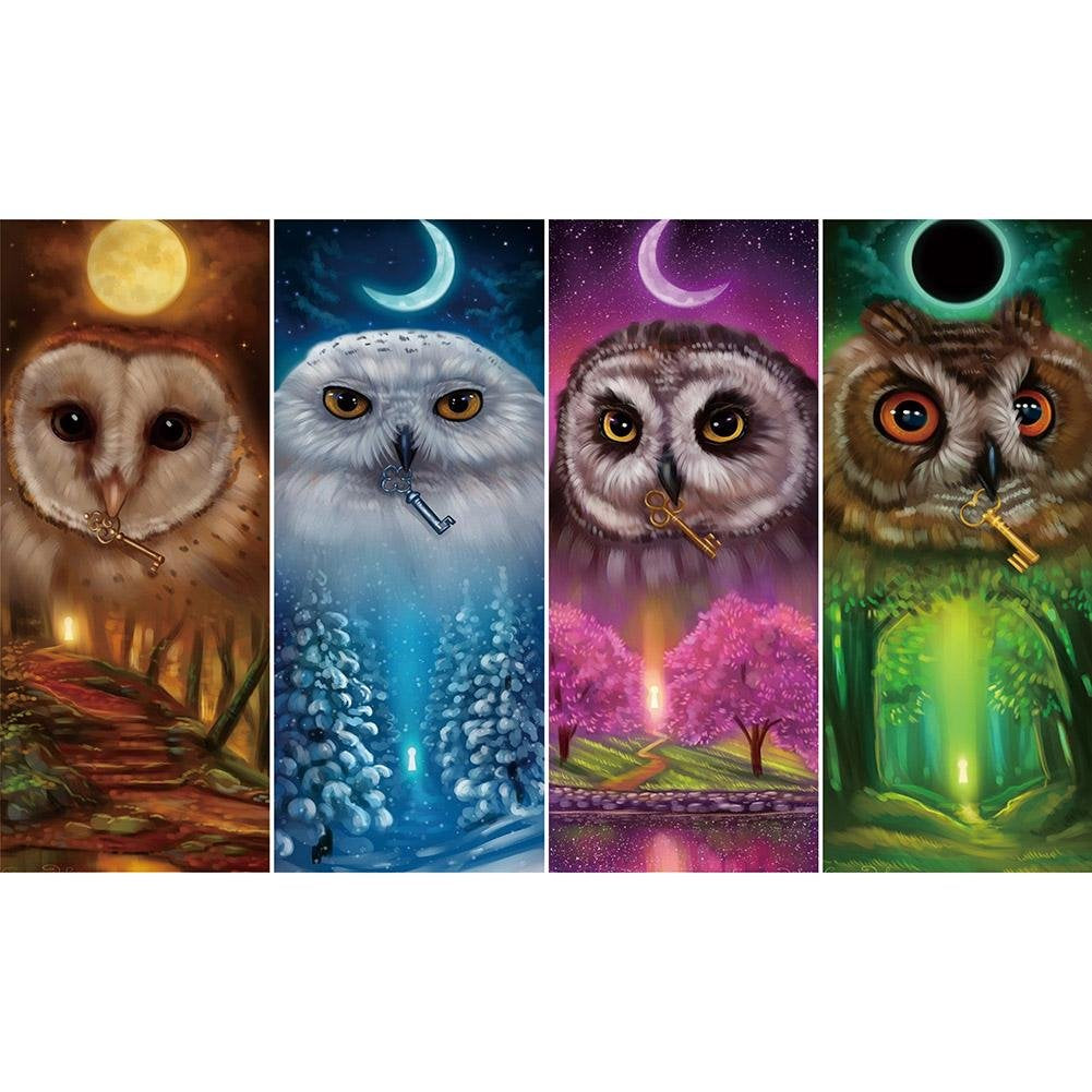 Owl | Full Round/square Diamond Painting Kits