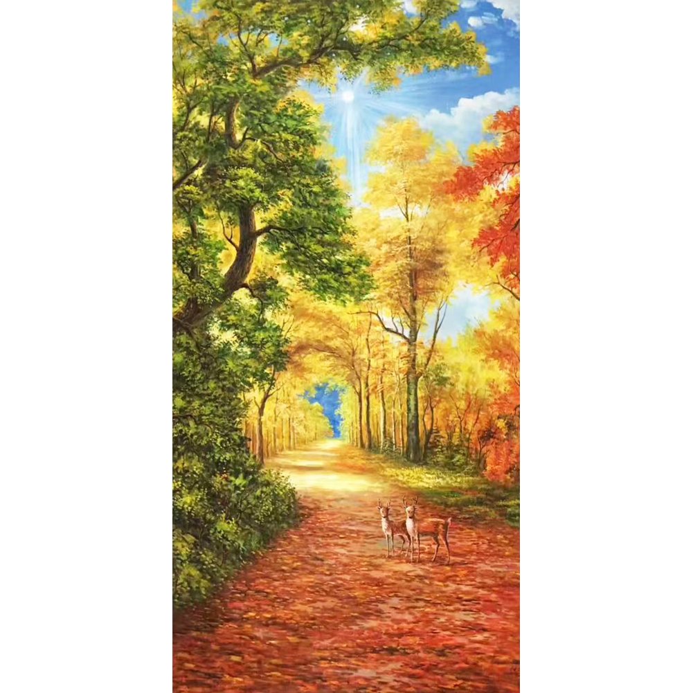 Forest Deer | Full Round/Square Diamond Painting Kits | 40x80cm | 50x100cm