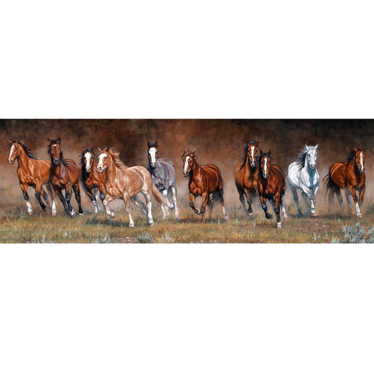 Horse | Full Round/Square Diamond Painting Kits | 30x90cm