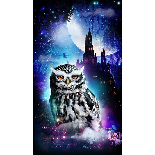 Owl | Full Round/Square Diamond Painting Kits | 40x80cm | 50x100cm