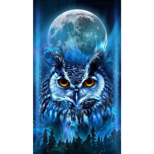 Owl | Full Round/Square Diamond Painting Kits | 40x80cm | 50x100cm