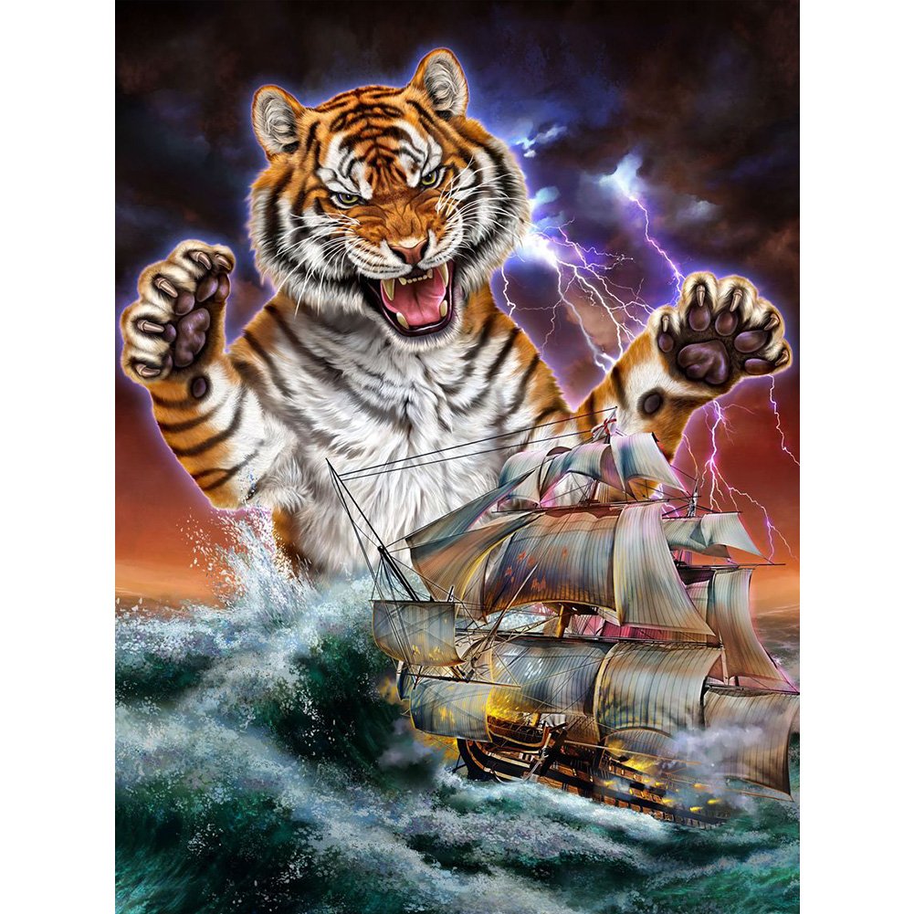 Animal Sailboat | Full Round/Square Diamond Painting Kits