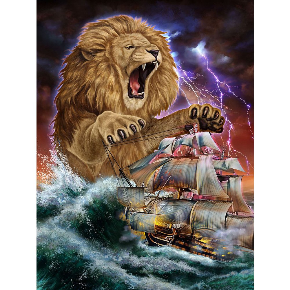 Animal Sailboat | Full Round/Square Diamond Painting Kits