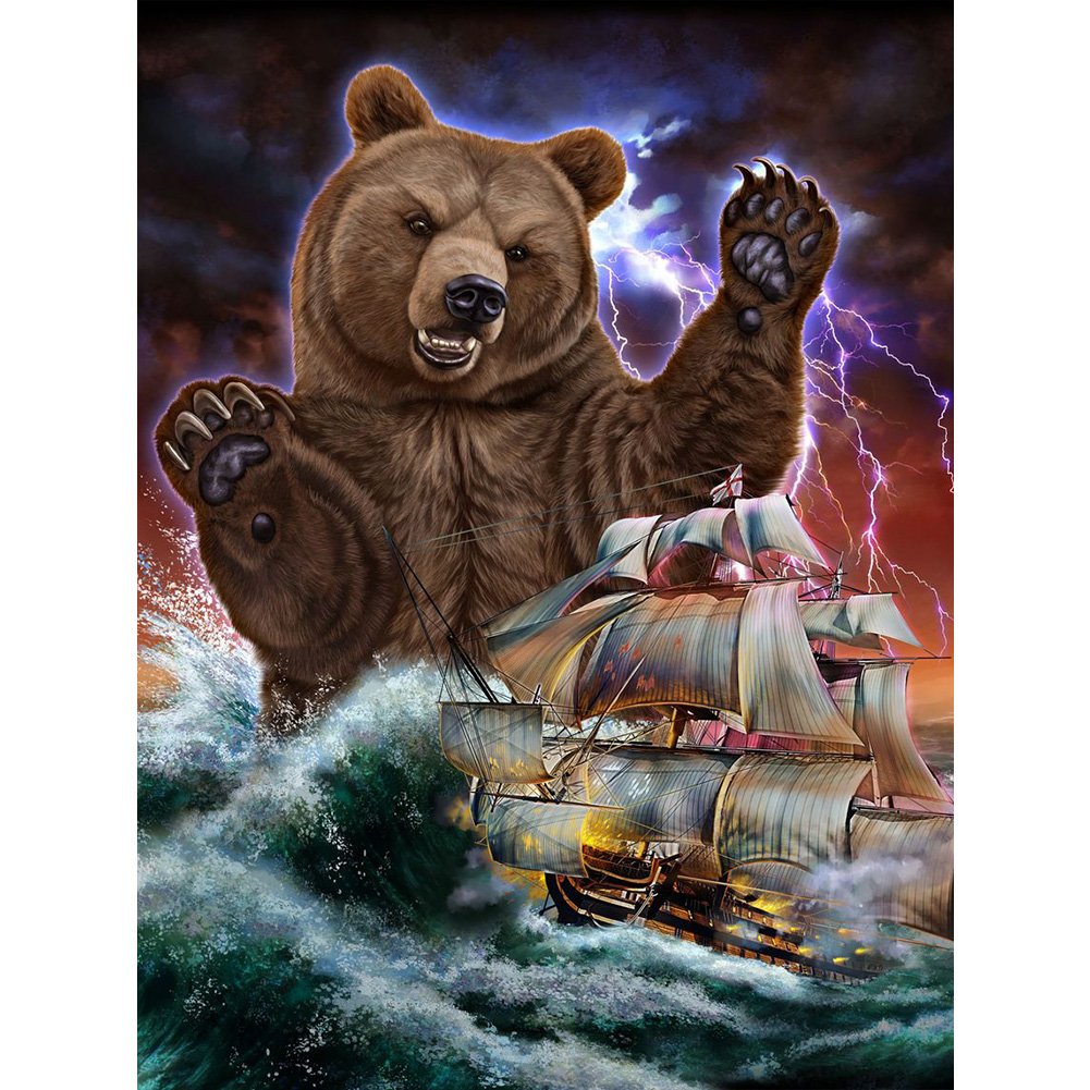 Animal Sailboat | Full Round/Square Diamond Painting Kits