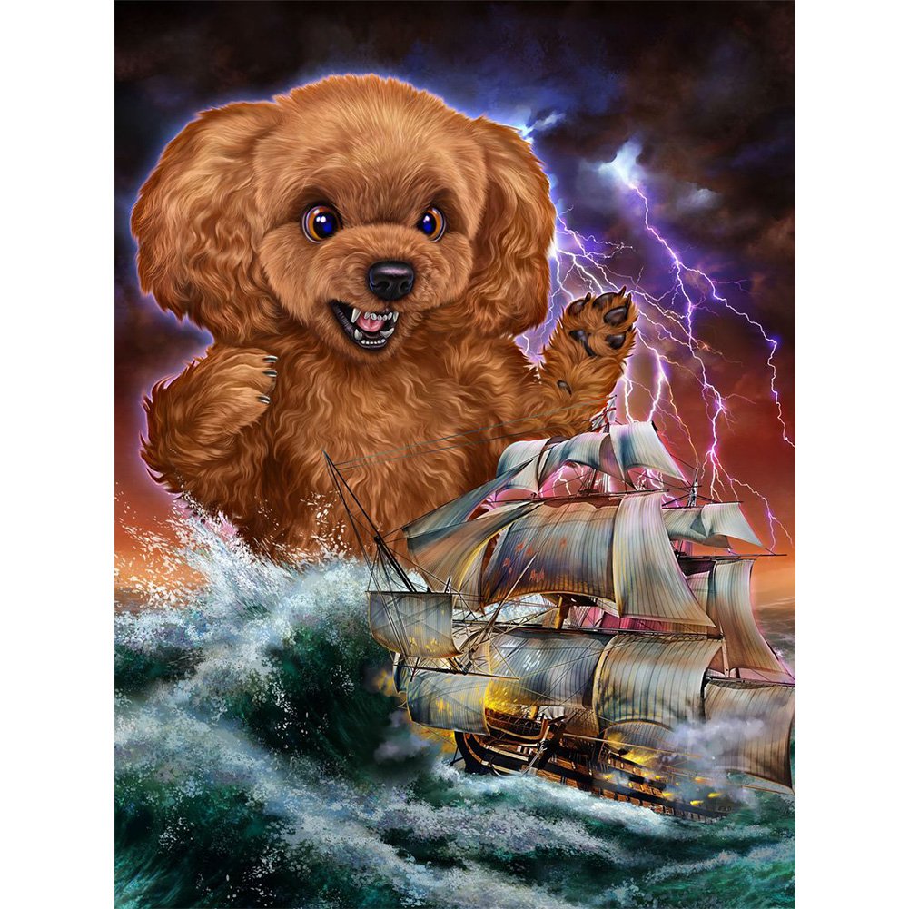 Animal Sailboat | Full Round/Square Diamond Painting Kits