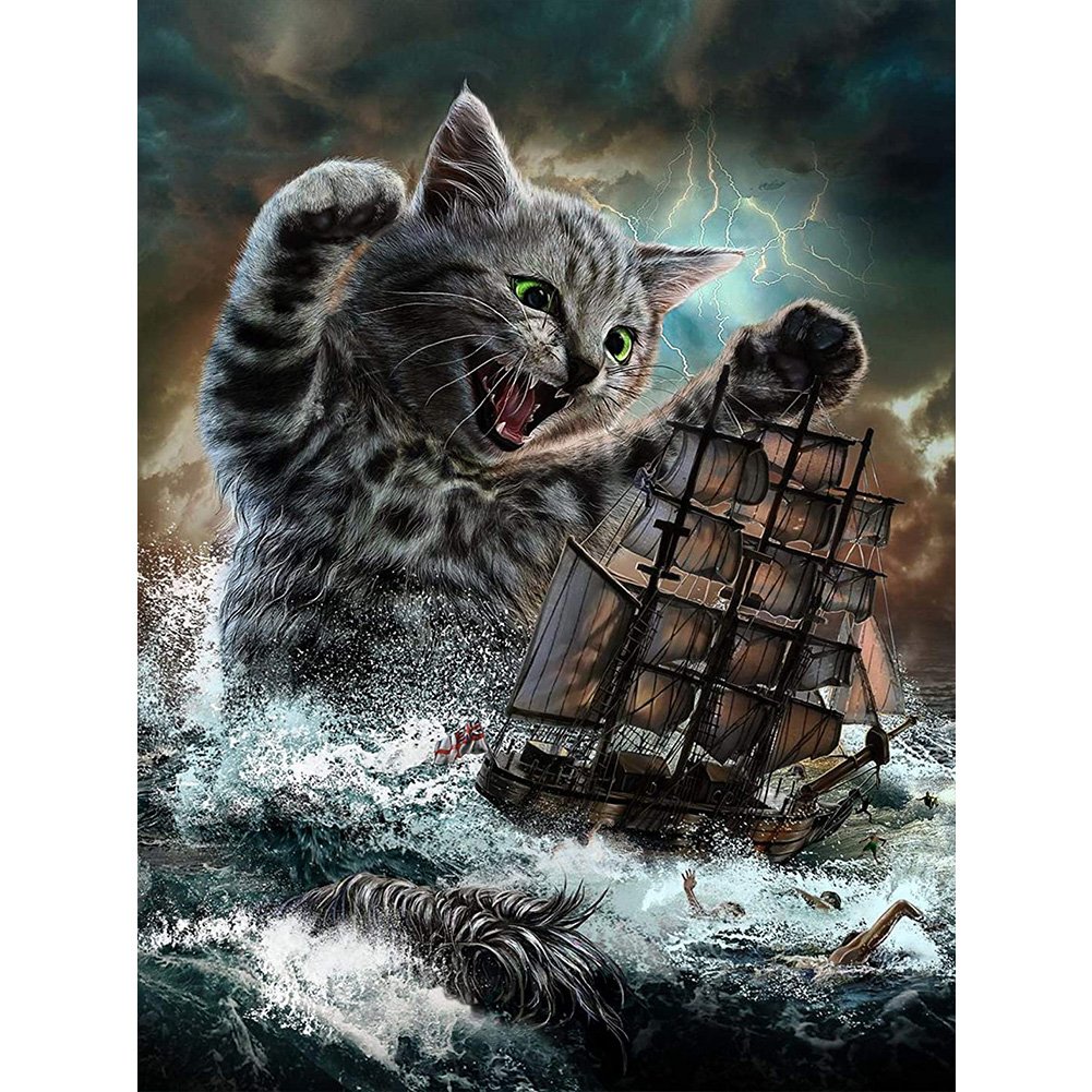 Animal Sailboat | Full Round/Square Diamond Painting Kits