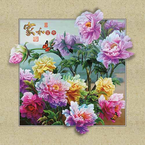 Flower | Full Round/Square Diamond Painting Kits | 30x30-50x50cm