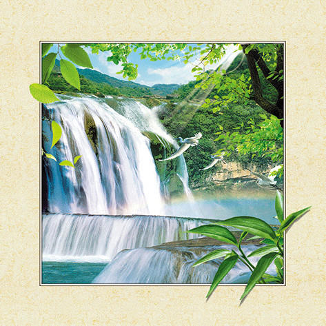 Wasserfall | Vollständige Runde/Quadratische Diamond Painting Kits | 30x30-50x50cm
