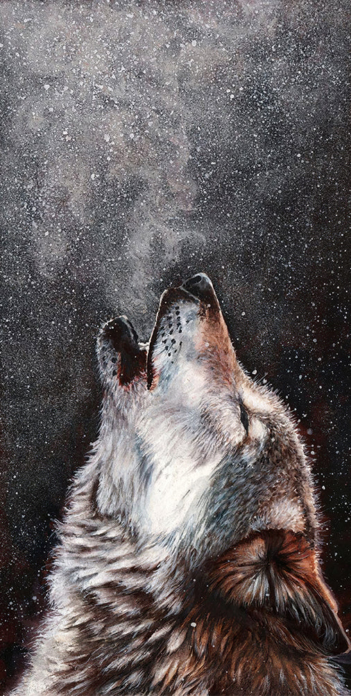 Wolf | Vollständige Runde/Quadratische Diamond Painting Kits | 40x80cm | 50 x 100 cm