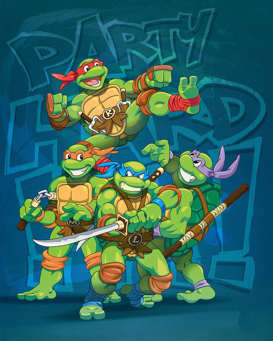 Tortues Ninja Teenage Mutant | Kits complets de peinture au diamant rond/carré