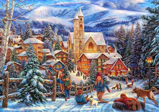 Weihnachten | Vollständige Runde/Quadratische Diamond Painting Kits | 30x40cm | 40 x 50 cm