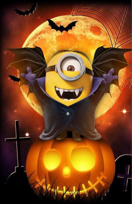 Halloween Minions | Full Round/Square Diamond Painting Kits | 30x40cm | 40x50cm