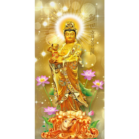 Buddha | Full Round/Square Diamond Painting Kits | 40x80cm | 50x100cm