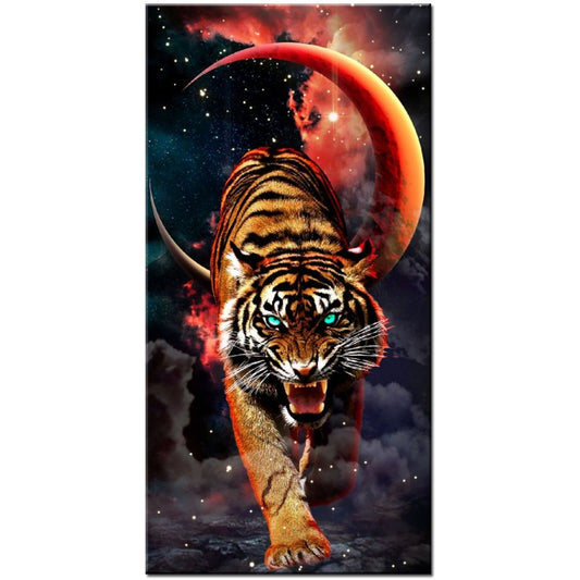 Tigre | Kits complets de peinture diamant rond/carré | 40x80cm | 50x100cm