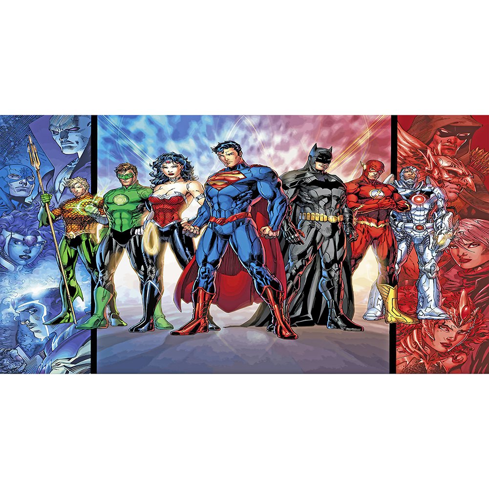 DC Superheroes | Full Round/Square Diamond Painting Kits | 40x80cm | 50x100cm