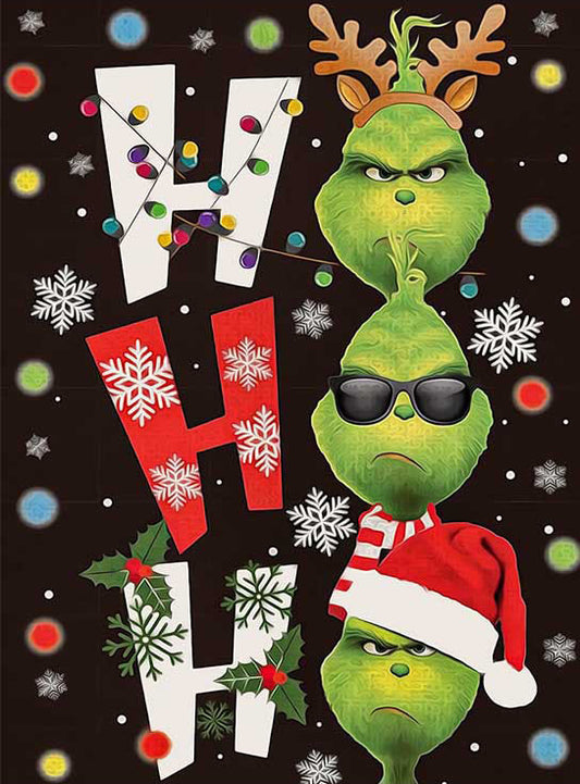 Christmas Grinch | Full Round/Square Diamond Painting Kits | 30x40cm | 40x50cm