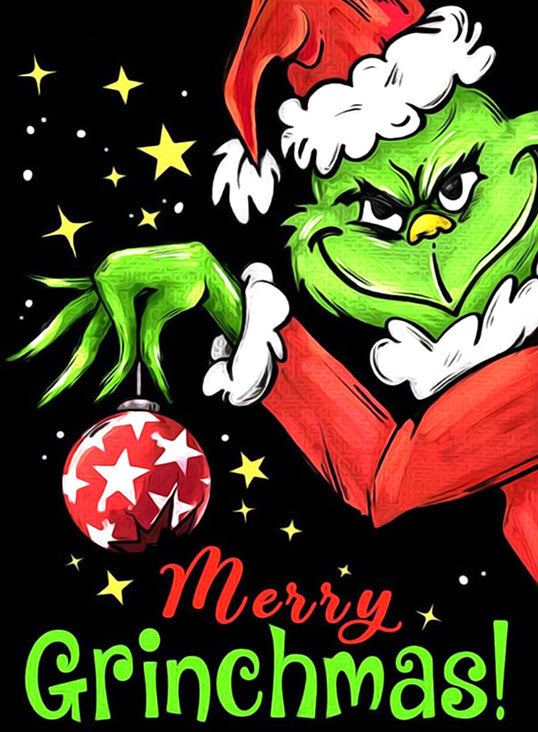 Christmas Grinch | Full Round/Square Diamond Painting Kits | 30x40cm | 40x50cm