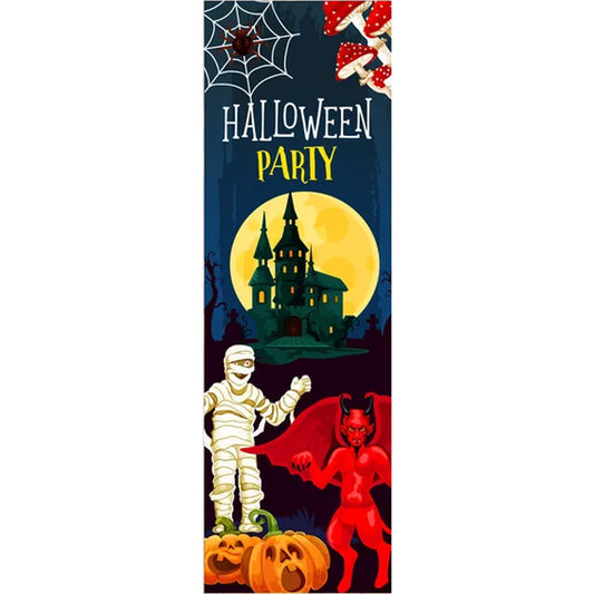 Halloween | Kits complets de peinture diamant rond/carré | 30x80cm