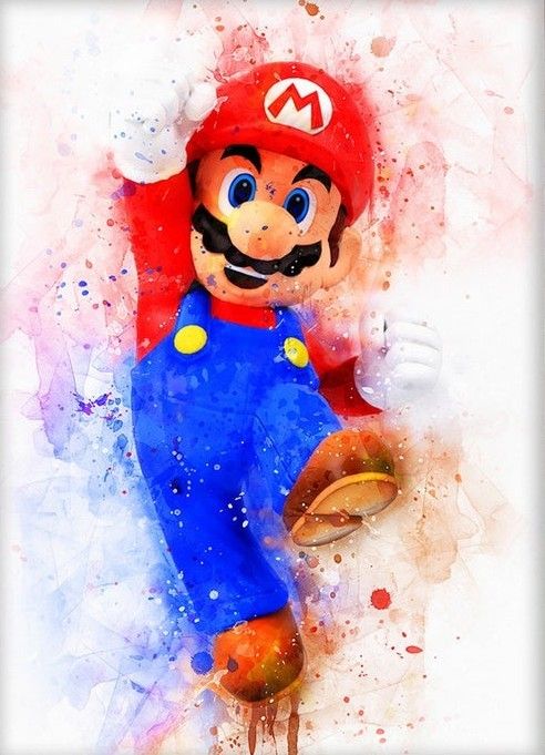 Mario | Full Round/Square Diamond Painting Kits | 30x40cm