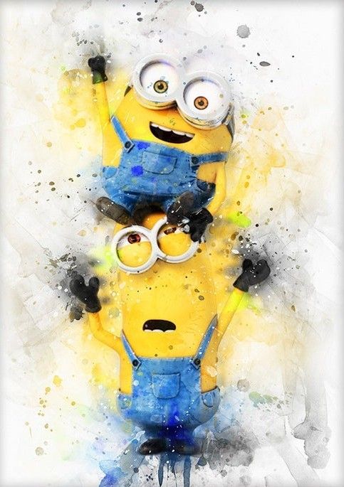 Minions | Full Round/Square Diamond Painting Kits | 30x40cm