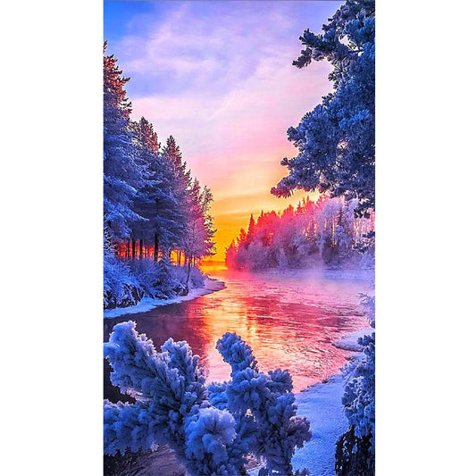 Landschaft | Vollständige Runde/Quadratische Diamond Painting Kits | 40 x 70 cm