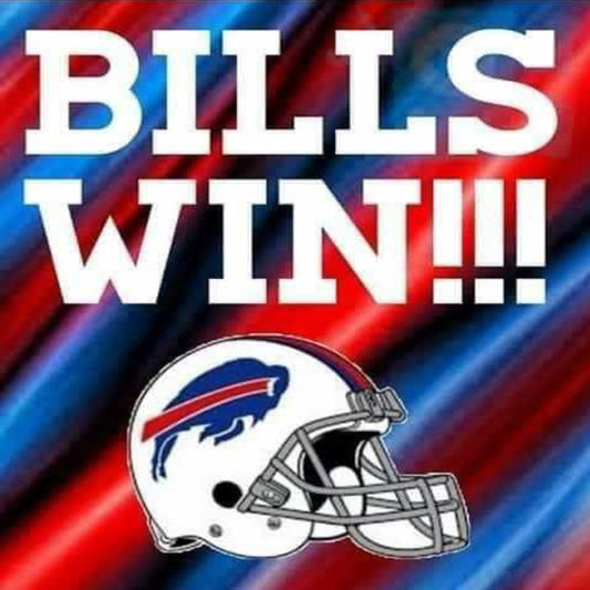 Bills Win | Full Round Diamond Painting Kits | 30x30cm | 40x40cm